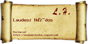 Laudesz Hódos névjegykártya